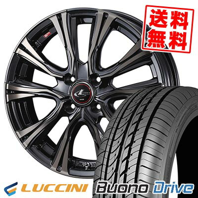 185/55R15 82V ルッチーニ Buono Drive WEDS LEONIS VR サマータイヤホイール4本セット 【取付対象】|タイヤプライス館