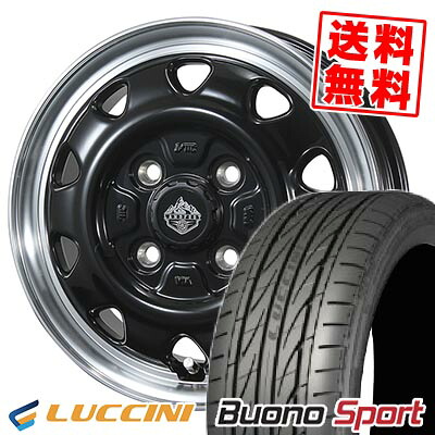 165/55R15 75V LUCCINI ルッチーニ Buono Sport LANDFOOT SWZ ランドフット SWZ サマータイヤホイール4本セット 【取付対象】