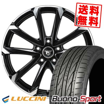 215/45R18 93W XL LUCCINI ルッチーニ Buono Sport JP STYLE MJ-V ジェイピースタイル MJ-V サマータイヤホイール4本セット 【取付対象】｜タイヤプライス館