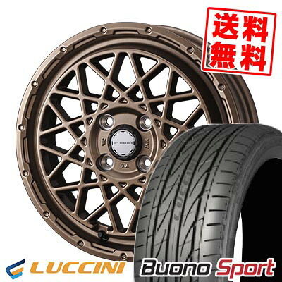 165/55R15 75V ルッチーニ Buono Sport MUDVANCE 09 サマータイヤホイール4本セット 【取付対象】｜タイヤプライス館