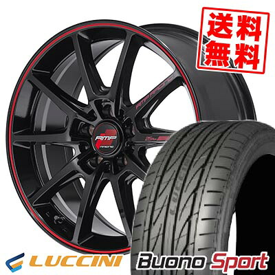 245/45R18 100W XL LUCCINI ルッチーニ Buono Sport RMP RACING R25 Plus RMPレーシング R25プラス サマータイヤホイール4本セット 【取付対象】|タイヤプライス館