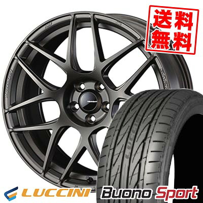 215/40R18 89W XL LUCCINI ルッチーニ Buono Sport WedsSport SA-27R ウェッズスポーツ SA-27R サマータイヤホイール4本セット 【取付対象】|タイヤプライス館