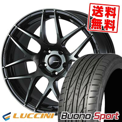 215/40R18 89W XL LUCCINI ルッチーニ Buono Sport WedsSport SA-27R ウェッズスポーツ SA-27R サマータイヤホイール4本セット 【取付対象】|タイヤプライス館