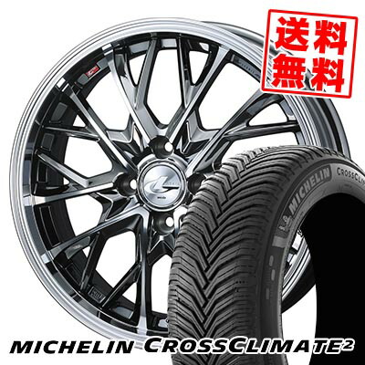 185/60R15 88V XL ミシュラン CROSSCLIMATE 2 LEONIS MV サマータイヤホイール4本セット 【取付対象】|タイヤプライス館