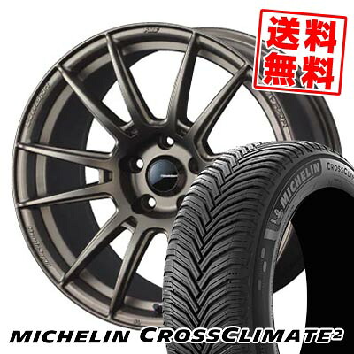 235/40R18 95Y XL ミシュラン CROSSCLIMATE 2 WedsSport SA-62R サマータイヤホイール4本セット 【取付対象】|タイヤプライス館