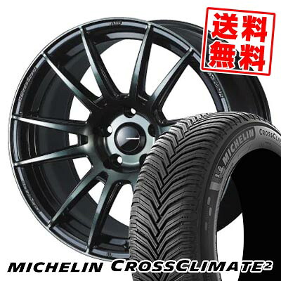 235/40R18 95Y XL ミシュラン CROSSCLIMATE 2 WedsSport SA-62R サマータイヤホイール4本セット 【取付対象】|タイヤプライス館