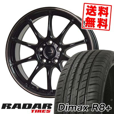 215/45R18 93Y XL レーダー Dimax R8+ G-SPEED P-07 サマータイヤホイール4本セット 【取付対象】