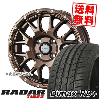 225/35R18 87Y XL レーダー Dimax R8+ MUDVANCE 08 サマータイヤホイール4本セット 【取付対象】