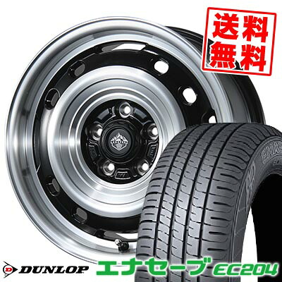 215/55R16 93V DUNLOP ダンロップ ENASAVE EC204 LANDFOOT XFG ランドフット XFG サマータイヤホイール4本セット 【取付対象】
