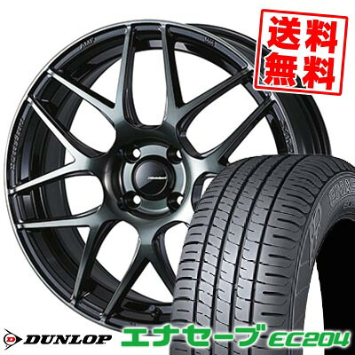 215/70R15 98S DUNLOP ダンロップ ENASAVE EC204 WedsSport SA-27R ウェッズスポーツ SA-27R サマータイヤホイール4本セット 【取付対象】