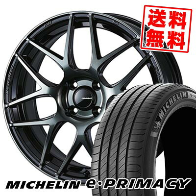195/65R15 91H MICHELIN ミシュラン e・PRIMACY WedsSport SA-27R ウェッズスポーツ SA-27R サマータイヤホイール4本セット 【取付対象】｜タイヤプライス館