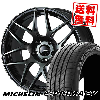 235/50R18 101Y XL MICHELIN ミシュラン e・PRIMACY WedsSport SA-27R ウェッズスポーツ SA-27R サマータイヤホイール4本セット 【取付対象】