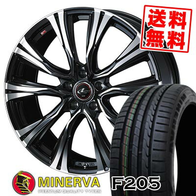215/55R17 98W XL ミネルバ F205 WEDS LEONIS VR サマータイヤホイール4本セット 【取付対象】 74,690円