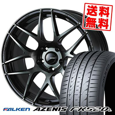 235/50R18 101Y XL FALKEN ファルケン AZENIS FK520L WedsSport SA-27R ウェッズスポーツ SA-27R サマータイヤホイール4本セット 【取付対象】