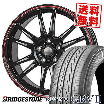 225/60R17 99H BRIDGESTONE ブリヂストン REGNO GRV2 レグノ GRV-2 CROSS SPEED HYPER EDITION CR6 クロススピード ハイパーエディション CR6 サマータイヤホイール4本セット