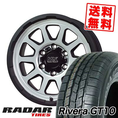 265/70R16 111S レーダー Rivera GT10 MAD CROSS RANGER サマータイヤホイール4本セット for 200系ハイエース【取付対象】