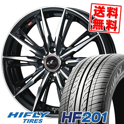 165/60R15 77H ハイフライ HF201 WEDS LEONIS GX サマータイヤホイール4本セット 【取付対象】|タイヤプライス館