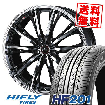 205/55R16 91V ハイフライ HF201 WEDS LEONIS RT サマータイヤホイール4本セット 【取付対象】