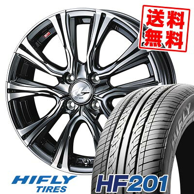 145/65R15 72T ハイフライ HF201 WEDS LEONIS VR サマータイヤホイール4本セット 【取付対象】