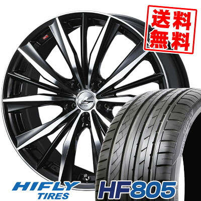 215/45R18 93W XL ハイフライ HF805 weds LEONIS VX サマータイヤホイール4本セット 【取付対象】｜タイヤプライス館