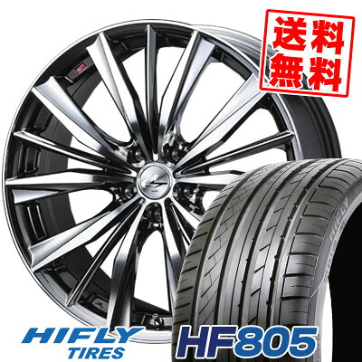 215/50R17 95W XL ハイフライ HF805 weds LEONIS VX サマータイヤホイール4本セット 【取付対象】|タイヤプライス館
