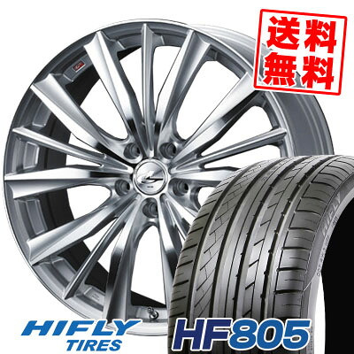 225/55R16 99V XL ハイフライ HF805 weds LEONIS VX サマータイヤホイール4本セット 【取付対象】｜タイヤプライス館