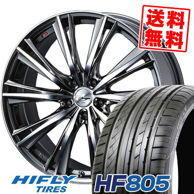 225/35R20 90W XL ハイフライ HF805 weds LEONIS WX サマータイヤホイール4本セット 【取付対象】