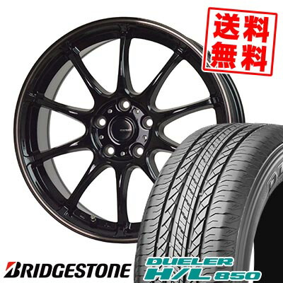 225/60R18 100H BRIDGESTONE ブリヂストン DUELER H/L 850 G-SPEED P-07 Gスピード P-07 サマータイヤホイール4本セット 【取付対象】