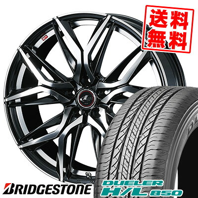 235/55R18 100V BRIDGESTONE ブリヂストン DUELER H/L 850 デューラー H/L 850 LEONIS LM レオニス LM サマータイヤホイール4本セット