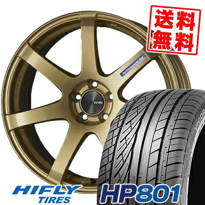 235/55R19 105V XL ハイフライ HP801 ENKEI PerformanceLine PF-07 サマータイヤホイール4本セット 【取付対象】｜タイヤプライス館