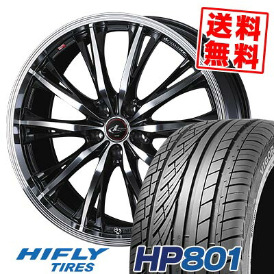 225/45R19 96W XL ハイフライ HP801 WEDS LEONIS RT サマータイヤホイール4本セット 【取付対象】