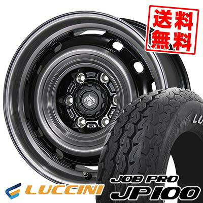 195R15C 107/105P LUCCINI ルッチーニ JOBPRO JP100 LANDFOOT XFG ランドフット XFG サマータイヤホイール4本セット 【取付対象】
