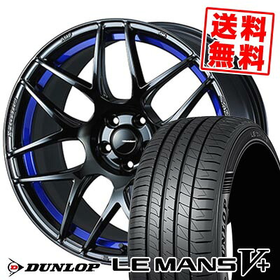 255/40R18 99W XL DUNLOP ダンロップ LE MANS V+(5+)LM5 Plus WedsSport SA-27R ウェッズスポーツ SA-27R サマータイヤホイール4本セット 【取付対象】|タイヤプライス館