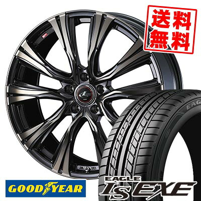 245/45R17 95W Goodyear グッドイヤー LS EXE WEDS LEONIS VR ウェッズ レオニス VR サマータイヤホイール4本セット 【取付対象】