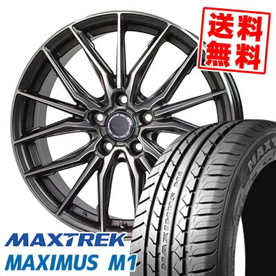 225/55R17 101V XL マックストレック MAXIMUS M1 Precious AST M4 サマータイヤホイール4本セット 【取付対象】