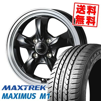 155/65R14 75T マックストレック MAXIMUS M1 Gyraft 5S サマータイヤホイール4本セット 【取付対象】