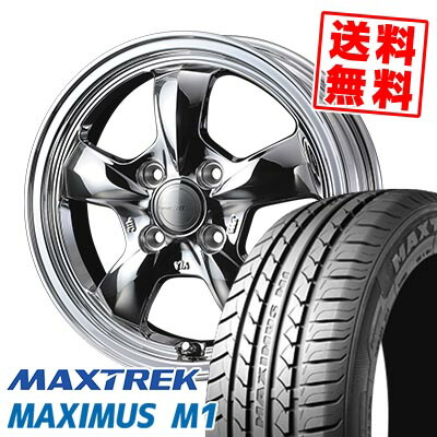 155/65R14 75T マックストレック MAXIMUS M1 Gyraft 5S サマータイヤホイール4本セット 【取付対象】