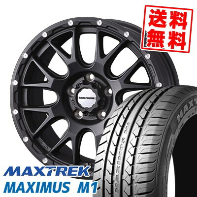 195/60R16 89H マックストレック MAXIMUS M1 MUDVANCE 08 サマータイヤホイール4本セット 【取付対象】