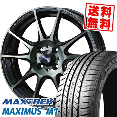 195/55R16 87V マックストレック MAXIMUS M1 WedsSport SA-25R サマータイヤホイール4本セット 【取付対象】｜タイヤプライス館