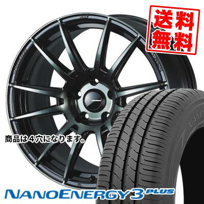 185/60R15 84H トーヨータイヤ NANOENERGY3 PLUS WedsSport SA-62R サマータイヤホイール4本セット 【取付対象】|タイヤプライス館