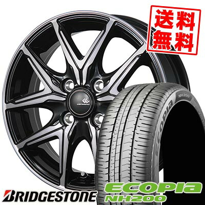 185/70R14 88S BRIDGESTONE ブリヂストン ECOPIA NH200 CEREBRO FT05 セレブロ FT05 サマータイヤホイール4本セット 【取付対象】