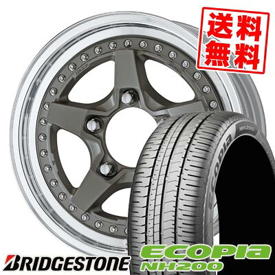 205/65R16 95H ブリヂストン ECOPIA NH200 WORK CRAG GALVATRE2 サマータイヤホイール4本セット 【取付対象】|タイヤプライス館