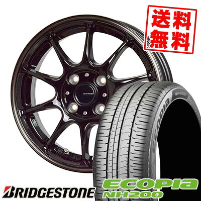 185/70R14 88S BRIDGESTONE ブリヂストン ECOPIA NH200 G-SPEED P-07 Gスピード P-07 サマータイヤホイール4本セット 【取付対象】|タイヤプライス館
