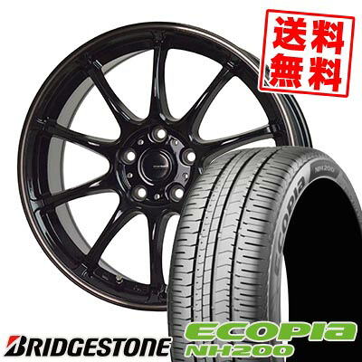 205/55R16 91V BRIDGESTONE ブリヂストン ECOPIA NH200 G-SPEED P-07 Gスピード P-07 サマータイヤホイール4本セット 【取付対象】