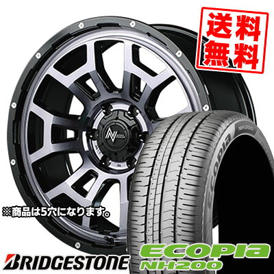 205/60R16 92H BRIDGESTONE ブリヂストン ECOPIA NH200 エコピア NH200 NITROPOWER H6 SLUG ナイトロパワー H6スラッグ サマータイヤホイール4本セット｜タイヤプライス館