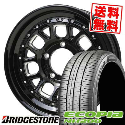 205/65R16 95H ブリヂストン ECOPIA NH200 BARKLEY HARDROCK HURON サマータイヤホイール4本セット 【取付対象】|タイヤプライス館