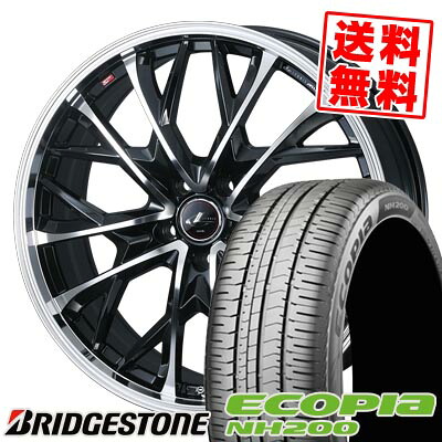 215/60R16 95H ブリヂストン ECOPIA NH200 LEONIS MV サマータイヤホイール4本セット 【取付対象】|タイヤプライス館