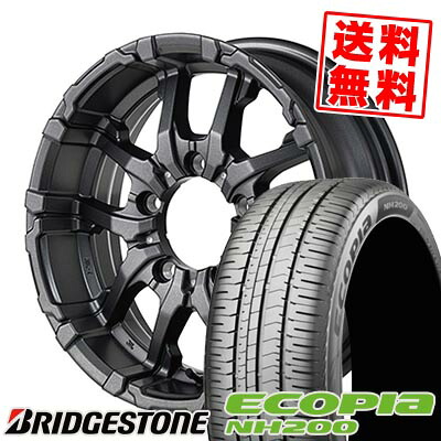 205/65R16 95H BRIDGESTONE ブリヂストン ECOPIA NH200 NITRO POWER M26 CROSS FANG ナイトロパワー M26 クロスファング サマータイヤホイール4本セット 【取付対象】｜タイヤプライス館