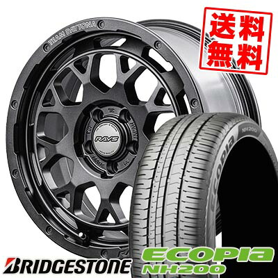 205/65R16 95H ブリヂストン ECOPIA NH200 TEAM DAYTONA M9+ SPEC M サマータイヤホイール4本セット 【取付対象】|タイヤプライス館