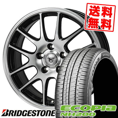 205/55R16 91V BRIDGESTONE ブリヂストン ECOPIA NH200 エコピア NH200 JP STYLE MJ02 JPスタイル MJ02 サマータイヤホイール4本セット｜タイヤプライス館